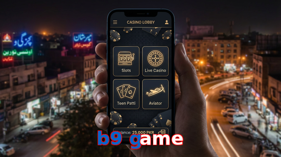Main screen of B9 Game app page for PK players