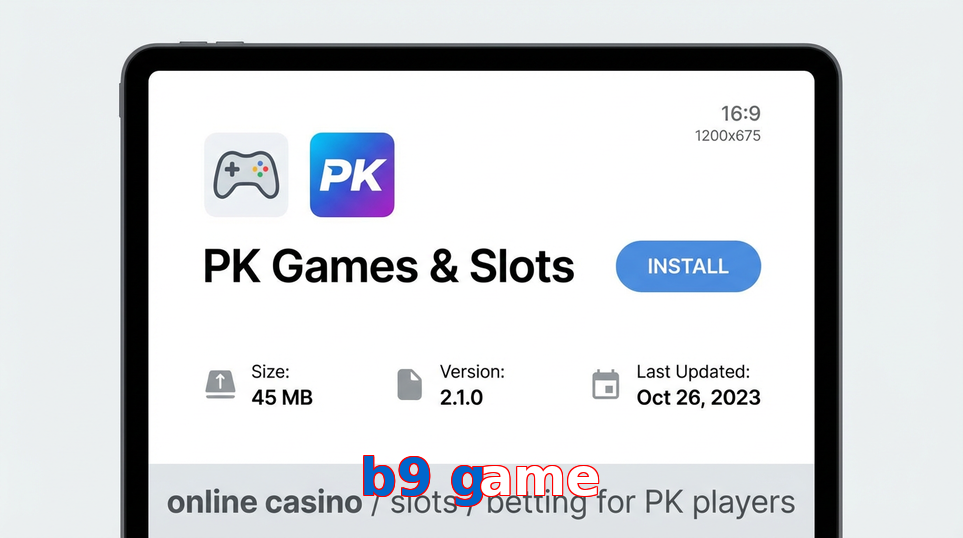 Game list for B9 Game gameapk section