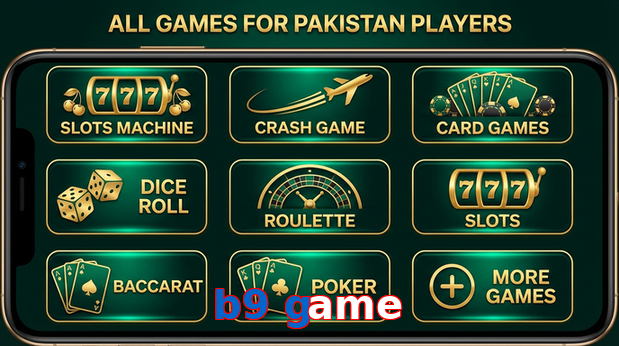 Main screen of B9 Game games page for PK players