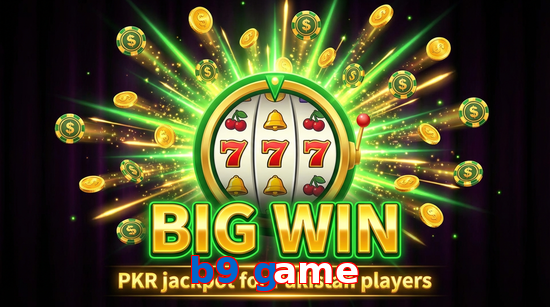 Big win animation on B9 Game slot game